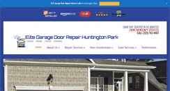 Desktop Screenshot of garagedoorrepairhuntingtonpark.us