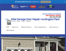 Tablet Screenshot of garagedoorrepairhuntingtonpark.us